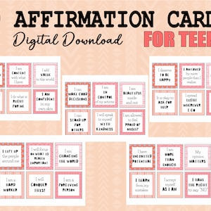 30 Affirmationskarten für Jugendliche