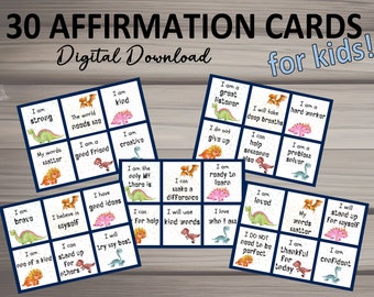 30 Affirmation Cards for Kids