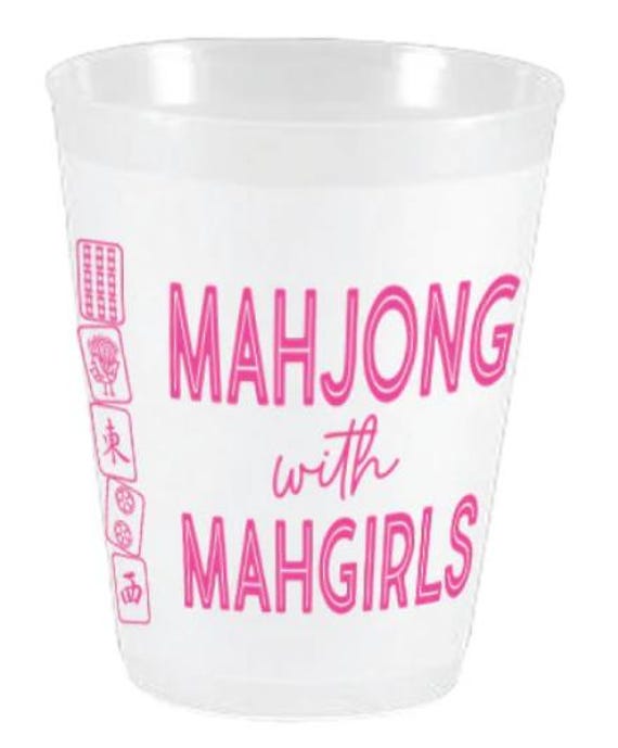 Mahjong Frost Flex cups - sleeve of 10 16oz cup
