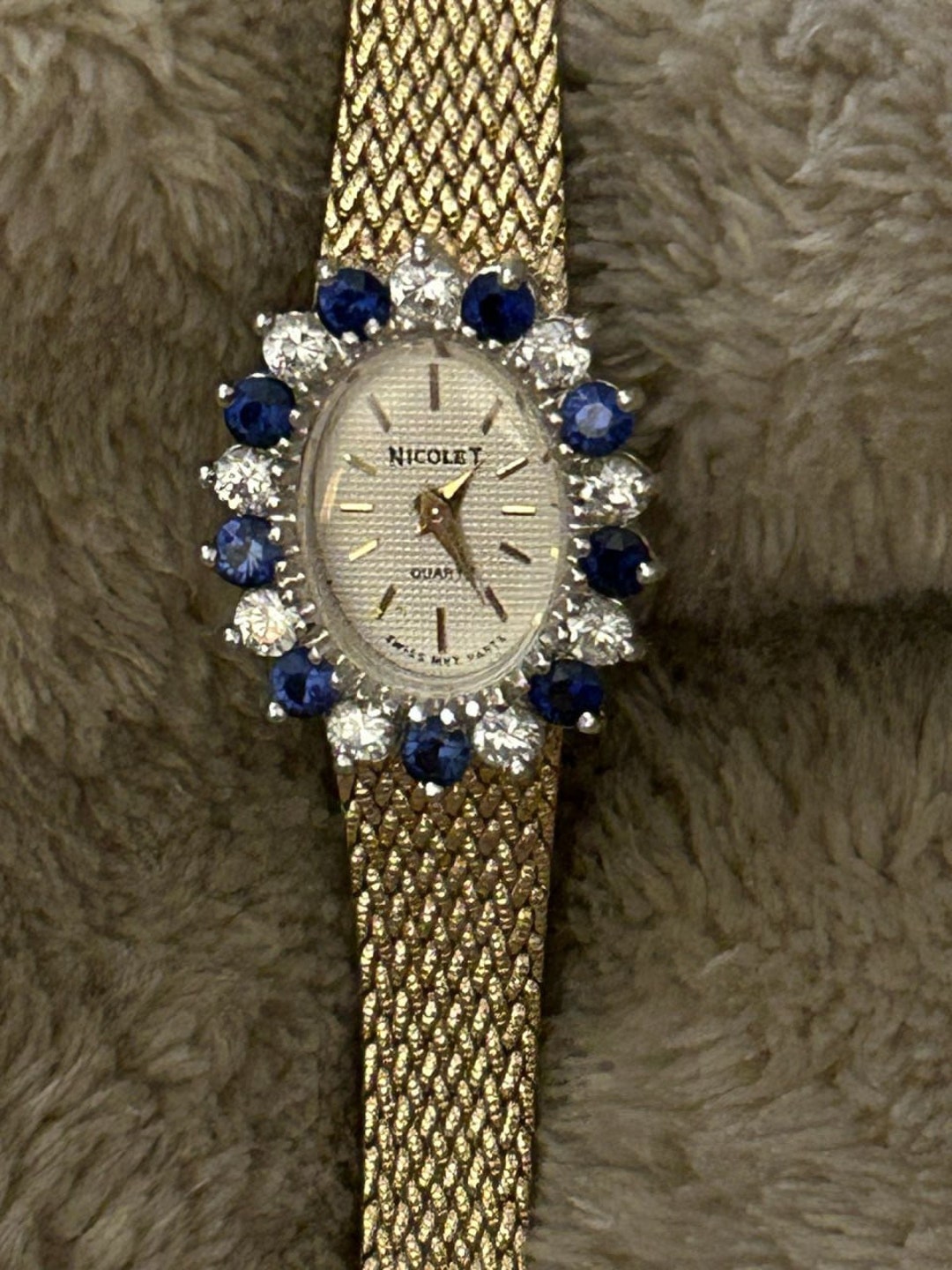 Rare Vintage NICOLET Womens Gold Watch Etsy