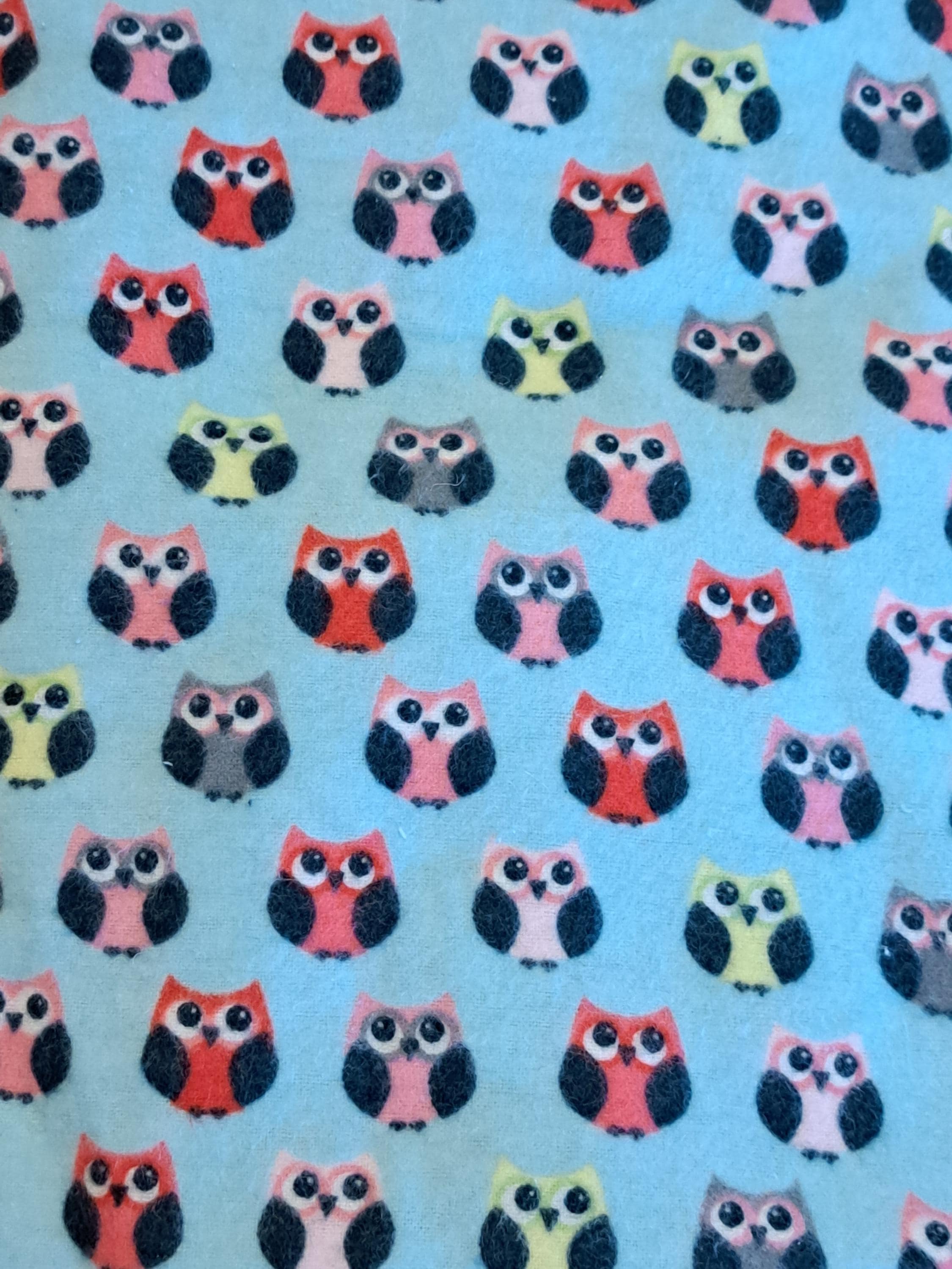 Flannel owl crib fitted sheet-colorful owl crib sheet-toddler bed sheet-nursery bedding-toddler bedd