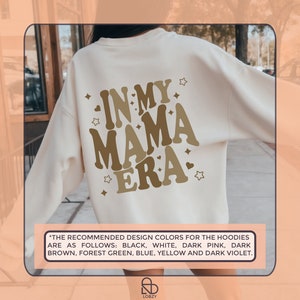 In My Mom Era Sweatshirt | Cool Mom Sweatshirt | In My Girl Mom Era tshirt | Mama Gift | First -Time Mom Present | Present for mom
