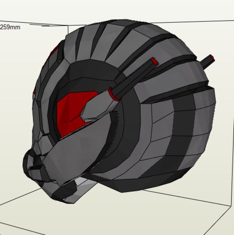 Antman Helmet Papercraft Template / Easy to Do / Cosplay Project ...
