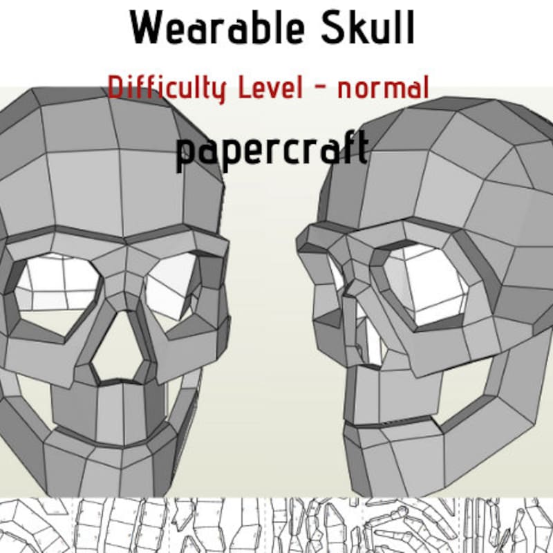 Skull Helmet Template - Etsy