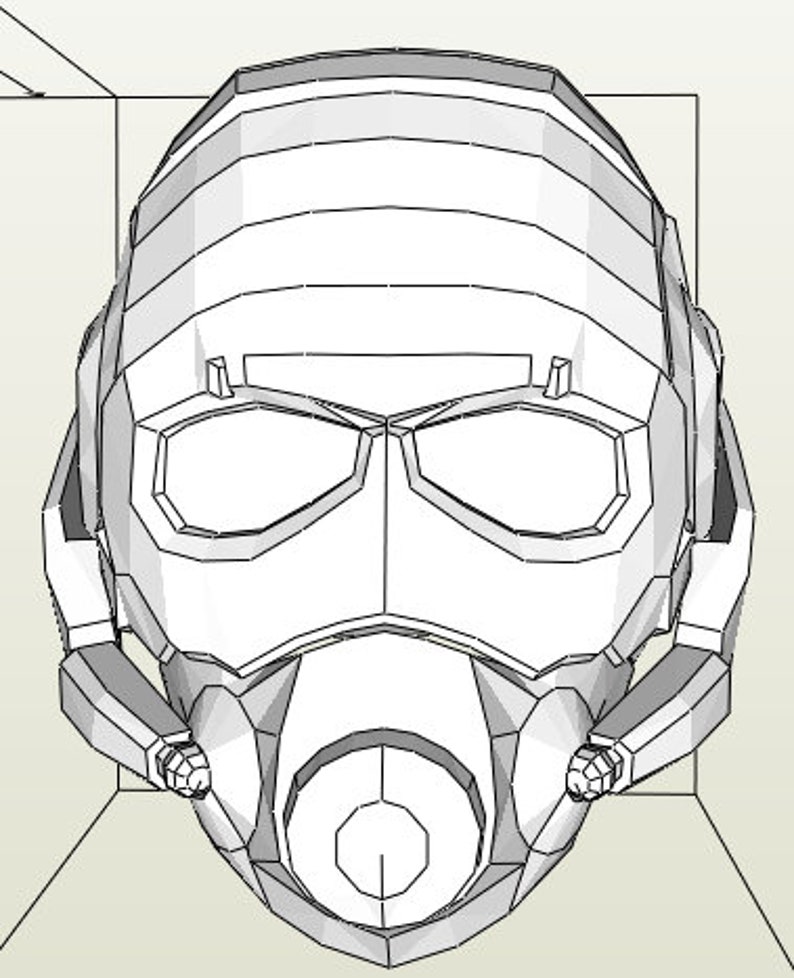 Antman Helmet Papercraft Template / Easy to Do / Cosplay Project ...