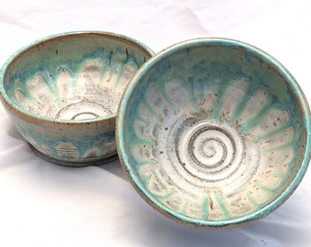 Mystic Blue GP Bowl Set, handgemaakte kommen, handgemaakte kommen, handgemaakt aardewerk, handgemaakte aardewerk rustieke kommen, aardse kommen, kom