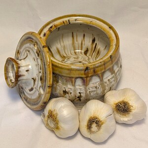 Brown Birch Garlic Keeper