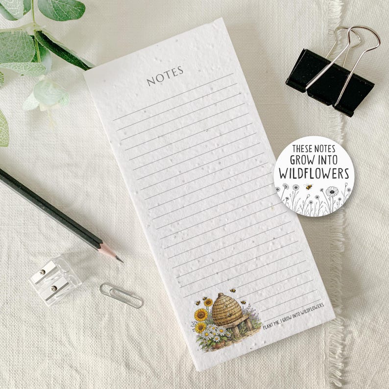 Daily To-do List Notepad Desk Organisation | Handmade From Seeded Paper ...