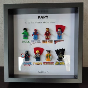 Decorative frame super heroes super grandpa!