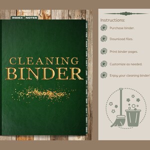 Printable Cleaning Binder Printable Home Maintenance - Etsy