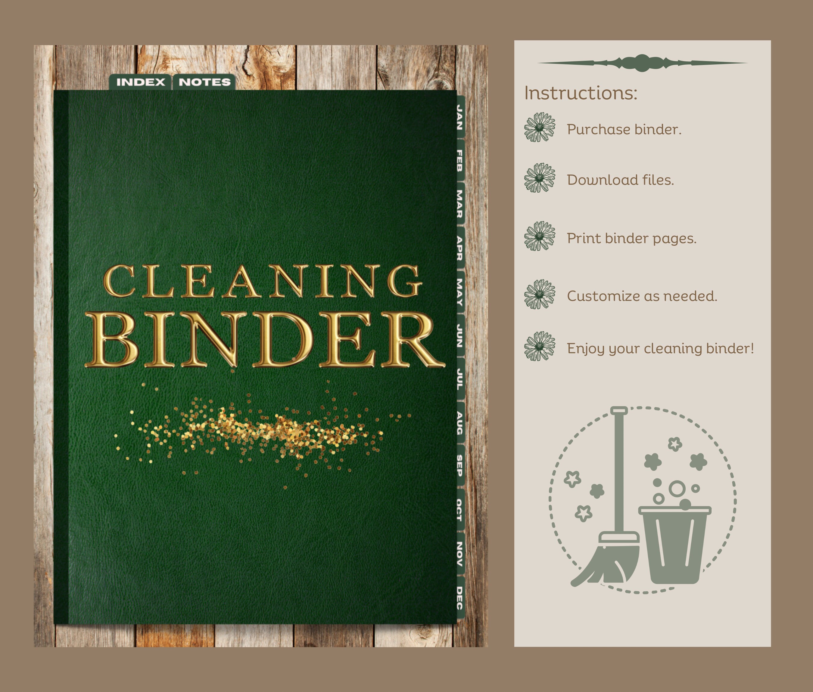 Printable Cleaning Binder Printable Home Maintenance - Etsy
