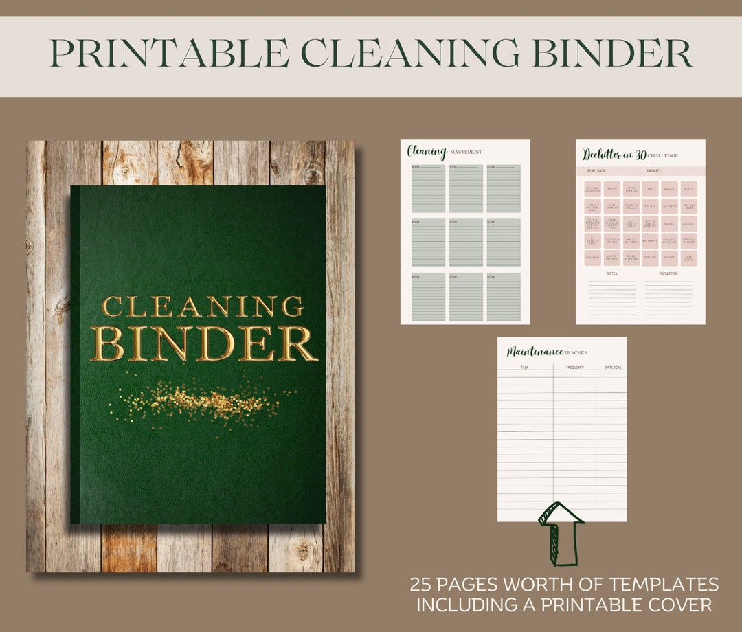 Printable Cleaning Binder Printable Home Maintenance - Etsy