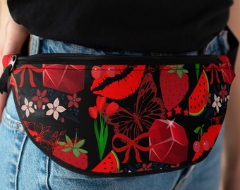 RED - Fanny Pack - Bum bag - Crossbody bag - Waist bag - Belt bag