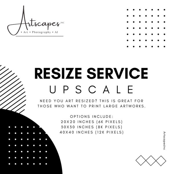 Resize Service / Upscale your Image