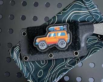 Parche de PVC Boom Baby Offroad: Vehículo naranja de Wicked Motors