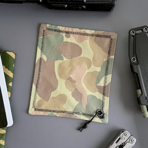 Uniform Camo Hank | Modern Microfiber Handkerchief | Classic Camouflage Pattern Hank with Microfiber and Lanyard | Awesome Hank