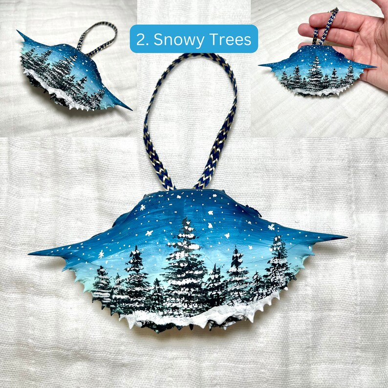 Make crab shell christmas ornaments