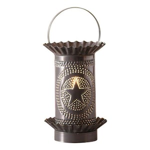 Mini Wax Warmer with Star in Country Tin, Wax Melter, Wax Burner, Electric Wax Warmer, Wax Melt Gift, Wax Melt Burner, Fragrance Warmer