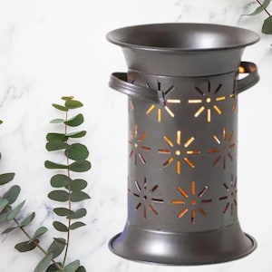 Starburst Wax Warmer in Smokey Black, Electric Wax Warmer, Wax Melt Burner, Wax Tart Warmer, Fragrance Warmer, Electric Wax Warmer, Wax Melt