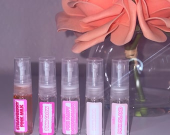 Set de descubrimiento de perfumes Pink Pack / 5 fragancias, 3 ml cada una (Pink Milk, Glow, Marshmallow, Island)