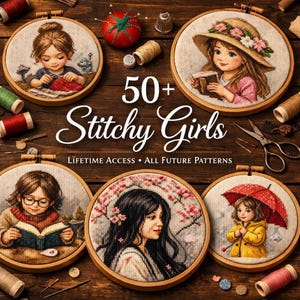 Lifetime Access cross stitch patterns bundle 50+ All Future Updates (PDF Download)