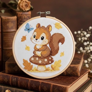 Patrón de punto de cruz de conejo, patrón de punto de cruz contado, patrón de bordado a mano, kitsbysatitch, PDF de punto de cruz, pájaro floral