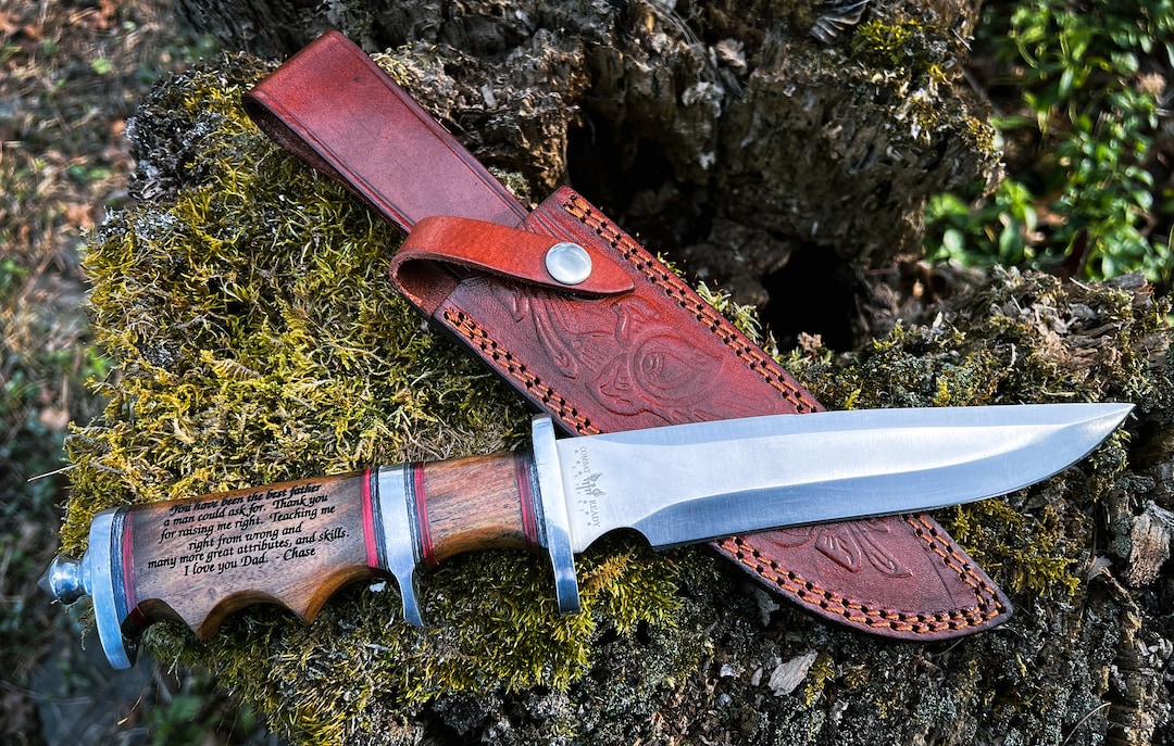 Engraved Hunting Knife Personalized Christmas Gift for Him Etsy