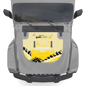 Custom Hood Decal For 2018+ Wrangler JL/JLU & Gladiator JT. Enjoy Your Imagination! Made in the Usa.