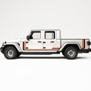 Fits Jeep Gladiator Graphic Decals. Racing Side Stripes Door Decals. High-Quality Vinyl Graphics. Best Gift For Jeep Accessories.