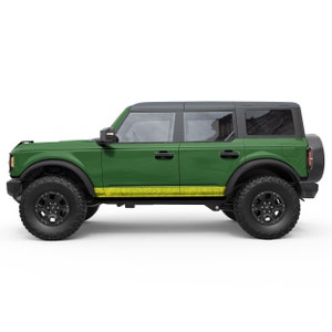 For Ford Bronco Decal 2021+. Topographic Body Stripe Door Decals. Best Gift For Off Road Accessories. No Trimming Required.