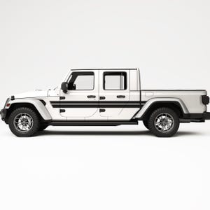 For Jeep Gladiator Graphics Decals. Retro Stripes For Jeep Accessories. Made in USA, High Quality Off Road Decal.