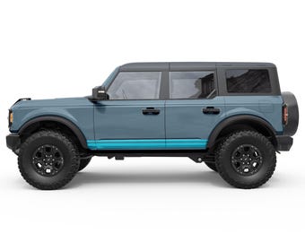 Fits 2021+ Ford Bronco Decals. Rocker Panel Stripe for Bronco Door Decals. Made in USA, Best Gift For Ford Bronco Accessories.