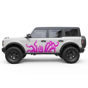 Kraken Tentacles Pirate Ship Door Decals. Fits Ford Bronco Decal 2021+. Made in USA Using The Best Vinyl For Bronco Accessories.