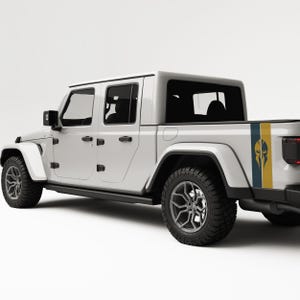 Fits Jeep Gladiator Graphics Decals. Bedside Stripe Graphic Decal For Jeep Accessories. Best Gift For Off Road Decals.