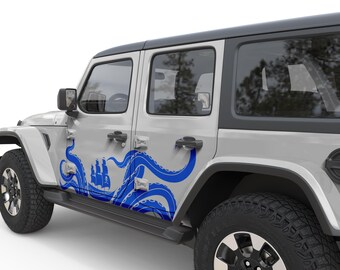 For Jeep Wrangler Accessories. Kraken Tentacles Pirate Ship Decals