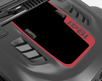 1941 With Stripe Hood Decal. Fits 2018+ Wrangler JL/JLU & Gladiator JT Rubicon Model. Superior Quality Hood Graphic Decals.