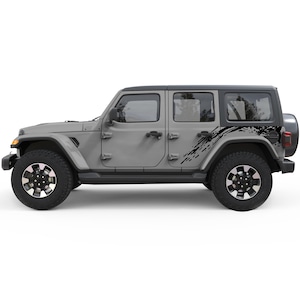 Fits Jeep Wrangler Graphics Decals. Back Side Splash Door Decal For Jeep Accessories. Best Gift For Off-Road Decal.