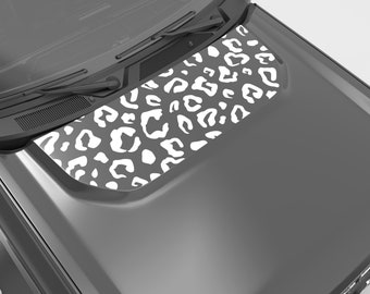 For Ford Bronco Hood Decal 2021+. Leopard Print Vinyl Decal. Made in the USA, Using The Best Vinyl For Hood Decals.
