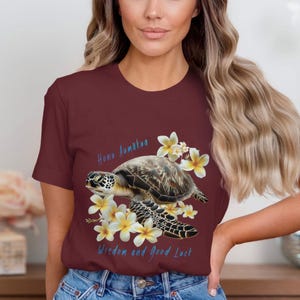 Honu Aumakua Tshirt, Hawaiian Sea Turtle Shirt, Ocean Animal Tee, Unisex Jersey Top, Tribal Design Clothing