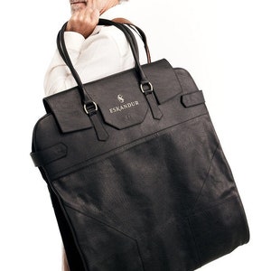 ESKANDUR GAR01 Leather Garment Bag