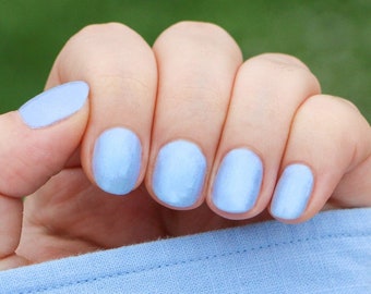 Icy Blue Nail Polish – Vegan, Cruelty-Free, 10-Free
