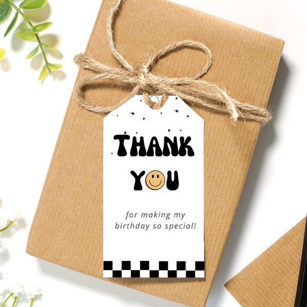 One Happy Dude Party Favor tags First Birthday gift tags One Happy Dude thank you tags printable Boys first Birthday Boys second Birthday