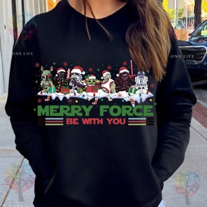 Merry Force Be With You PNG, Merry Christmas Png, Christmas Galaxy War Png, Christmas Squad Png, Christmas Characters Png, Xmas Holiday Png