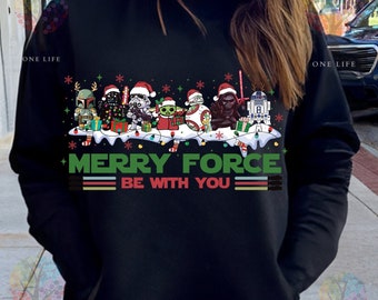 Merry Force Be With You png, Merry Christmas png, Christmas Galaxy War png, kerstploeg png, kerstpersonages png, kerstvakantie png