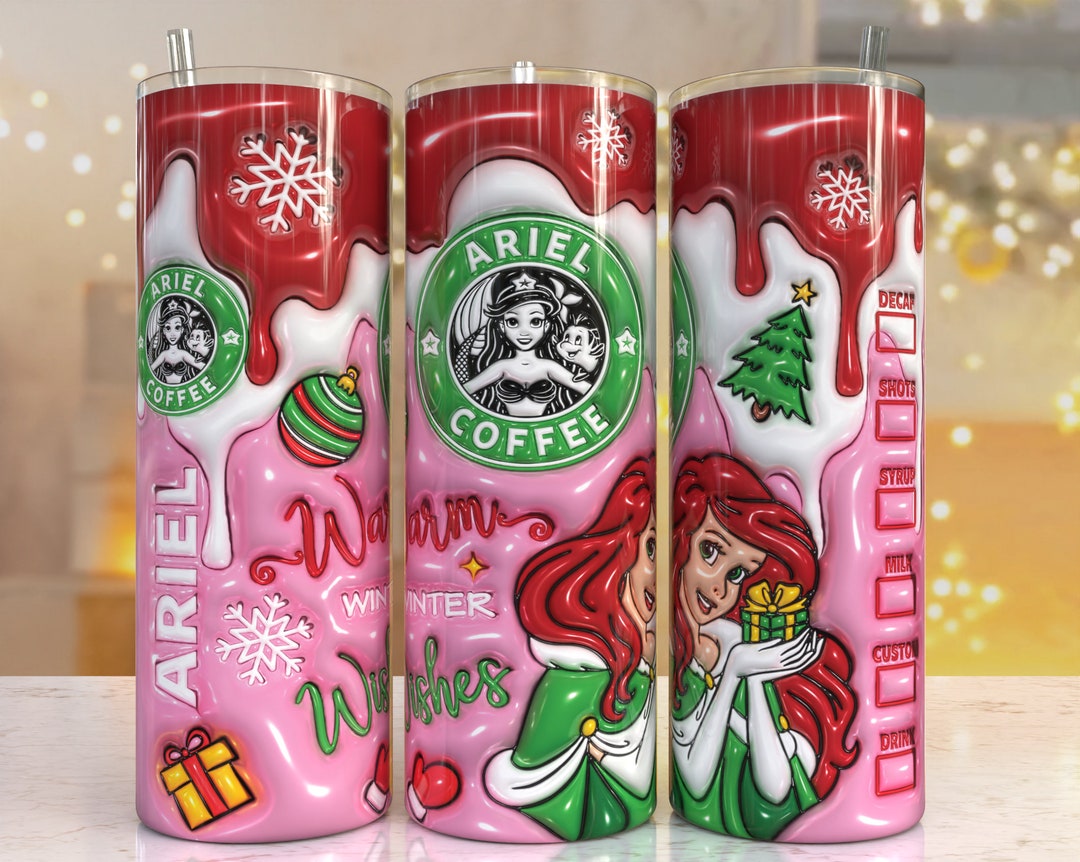 3D Puffy Christmas Inflatable Print Tumbler, Skinny Tumbler, 20oz ...