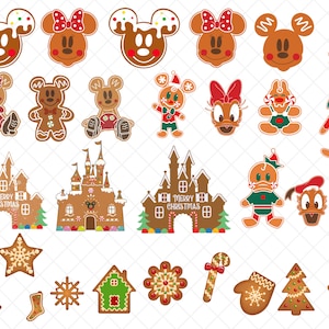 Bundle of Christmas Gingerbread Png, Christmas Cookies Svg, Christmas Squad Svg, Christmas Mouse And Friends Svg, Holiday Season Svg