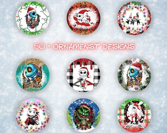 50+ Christmas Wind Spinner Sublimation Design Bundle, Wind Spinner Christmas Day WindSpinner 10 Inch Template Round Hanging Spinners
