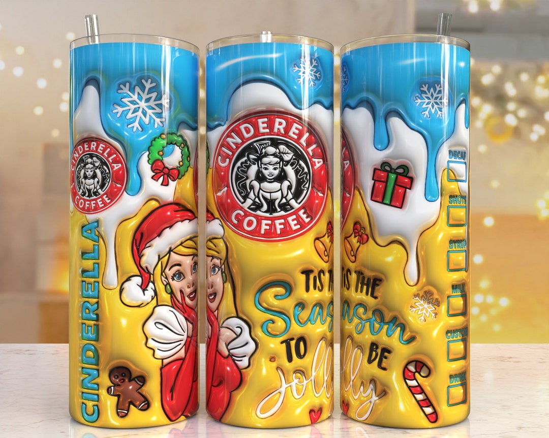 3D Puffy Christmas Inflatable Print Tumbler, Skinny Tumbler, 20oz ...