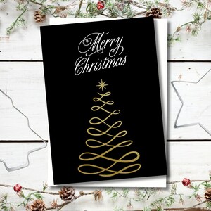 Cartolina di Buon Natale (bianco e nero)