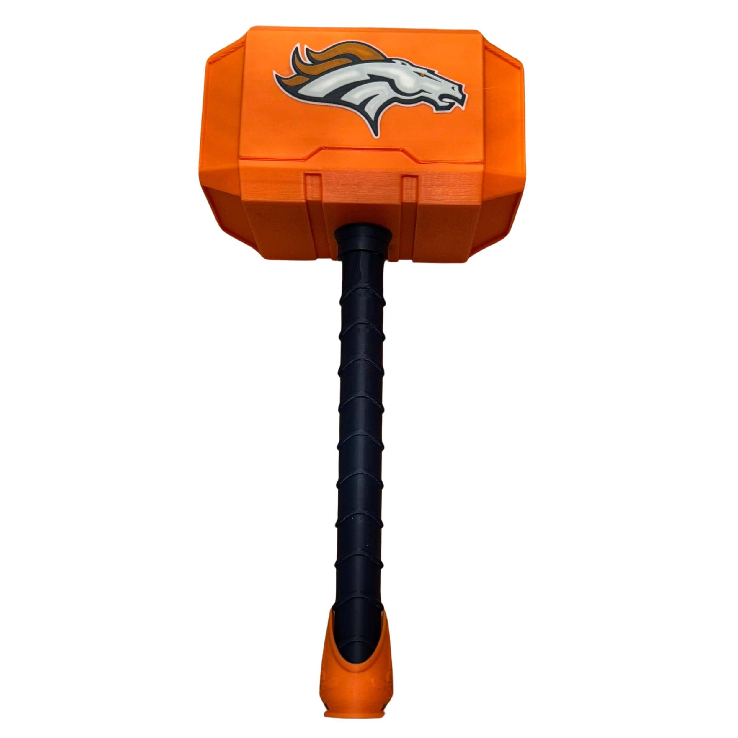 3D Printed Denver Broncos Thor Hammer: NFL Fan Collectible